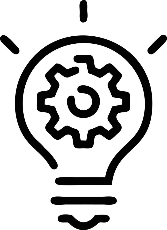 Idea solution icon symbol vector image. Illustration of the creative innovation concept design. EPS 10