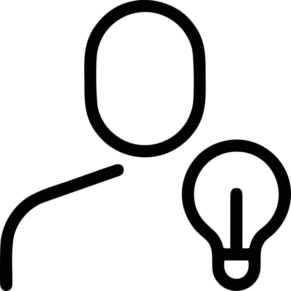 Idea solution icon symbol vector image. Illustration of the creative innovation concept design. EPS 10