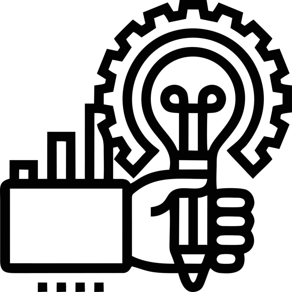 Idea solution icon symbol vector image. Illustration of the creative innovation concept design. EPS 10