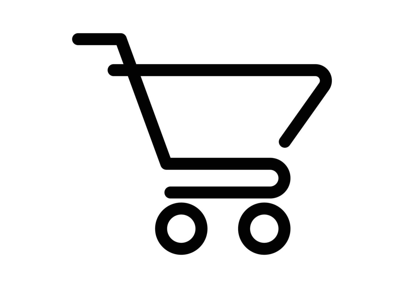 Shopping cart logo icon design template isolated vector
