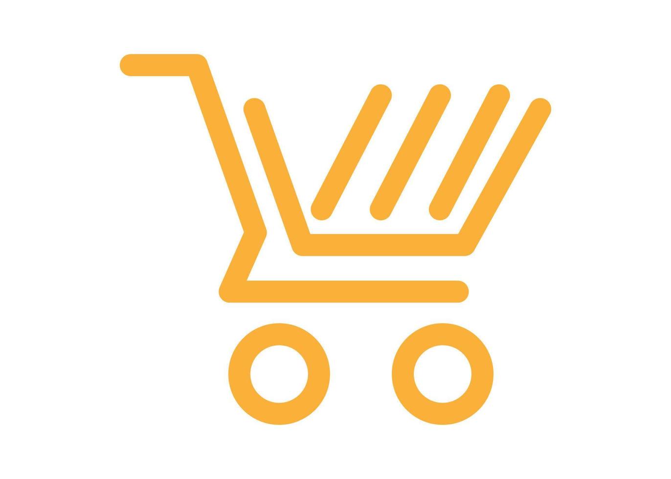 Shopping cart logo icon design template isolated vector