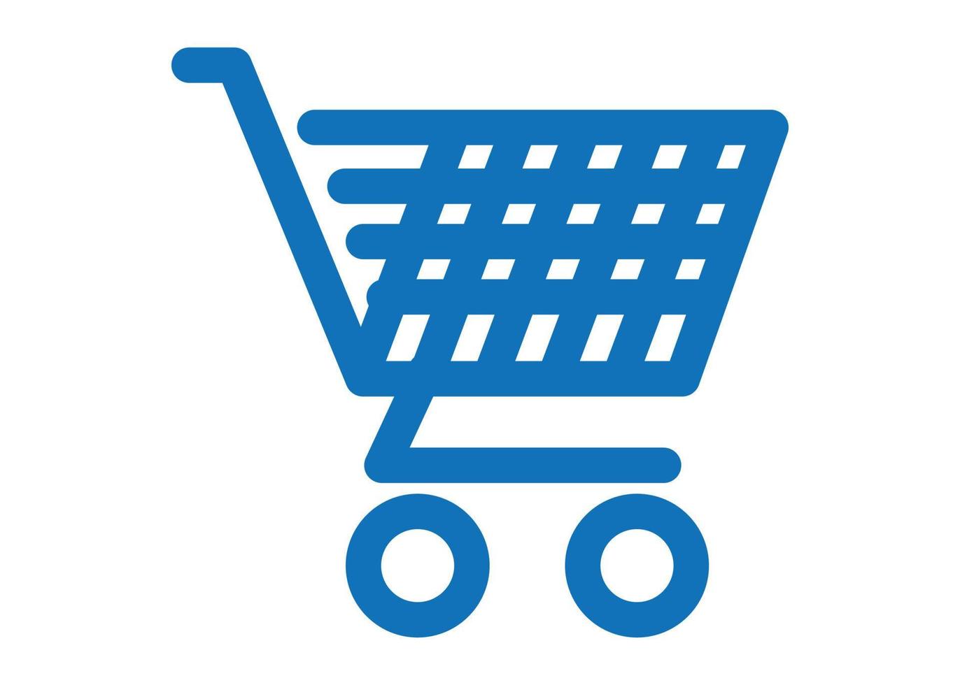 Shopping cart logo icon design template isolated vector