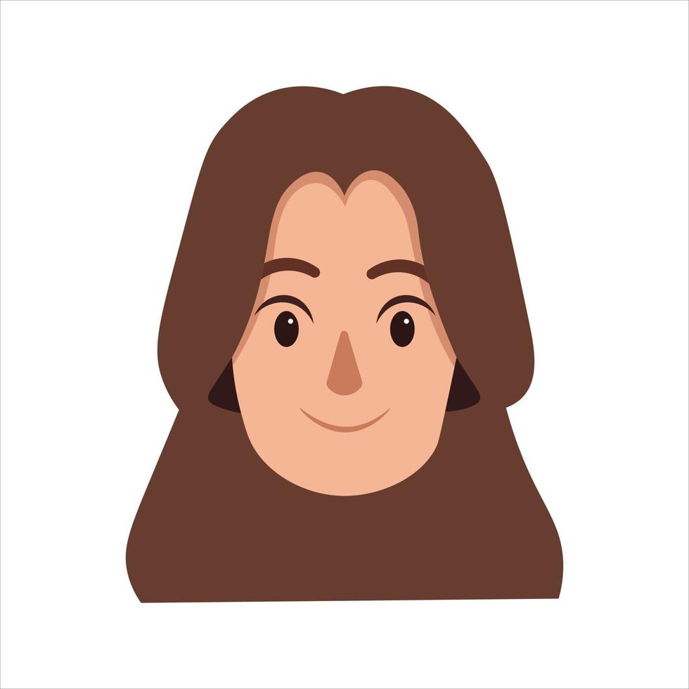 cara perfil imágenes, vector ilustración en plano estilo