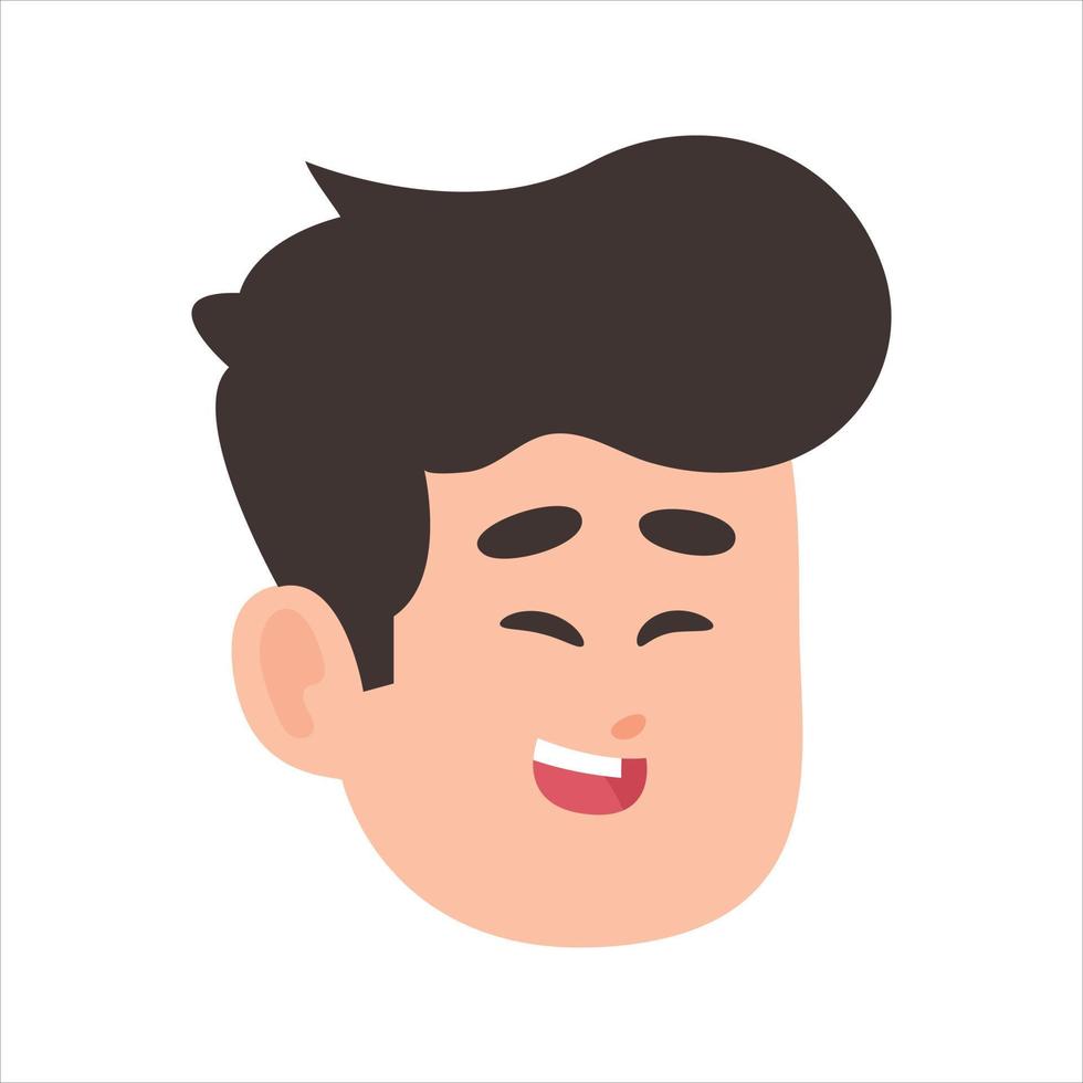 cara perfil imágenes, vector ilustración en plano estilo