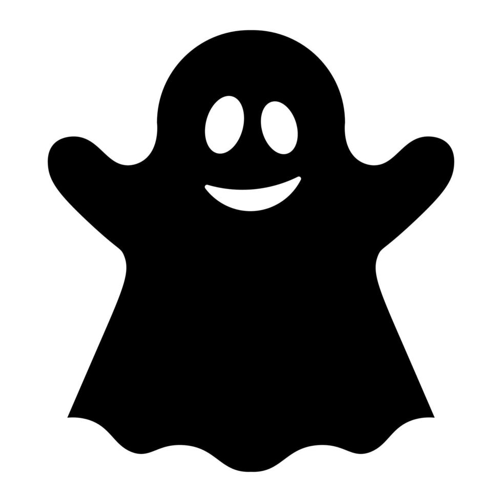 Simple illustration of scary ghost monster for Halloween day vector