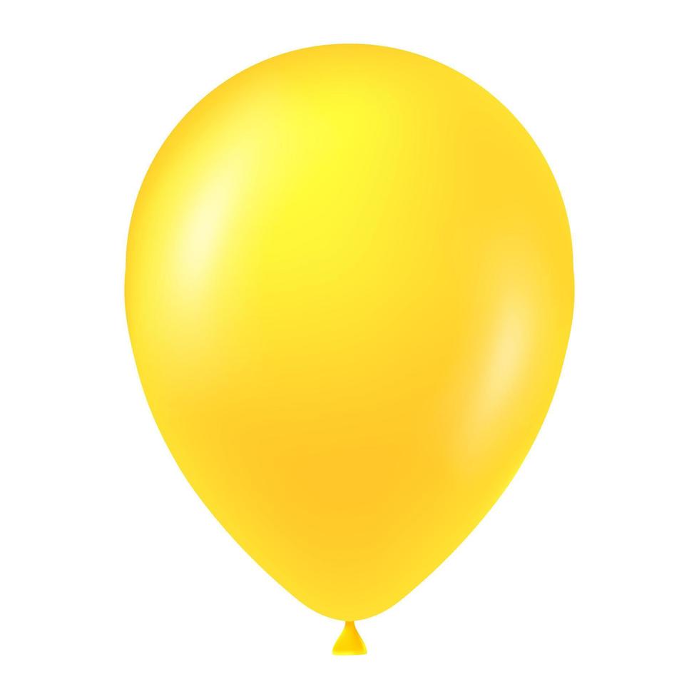 amarillo globo ilustración para carnaval aislado en blanco antecedentes vector