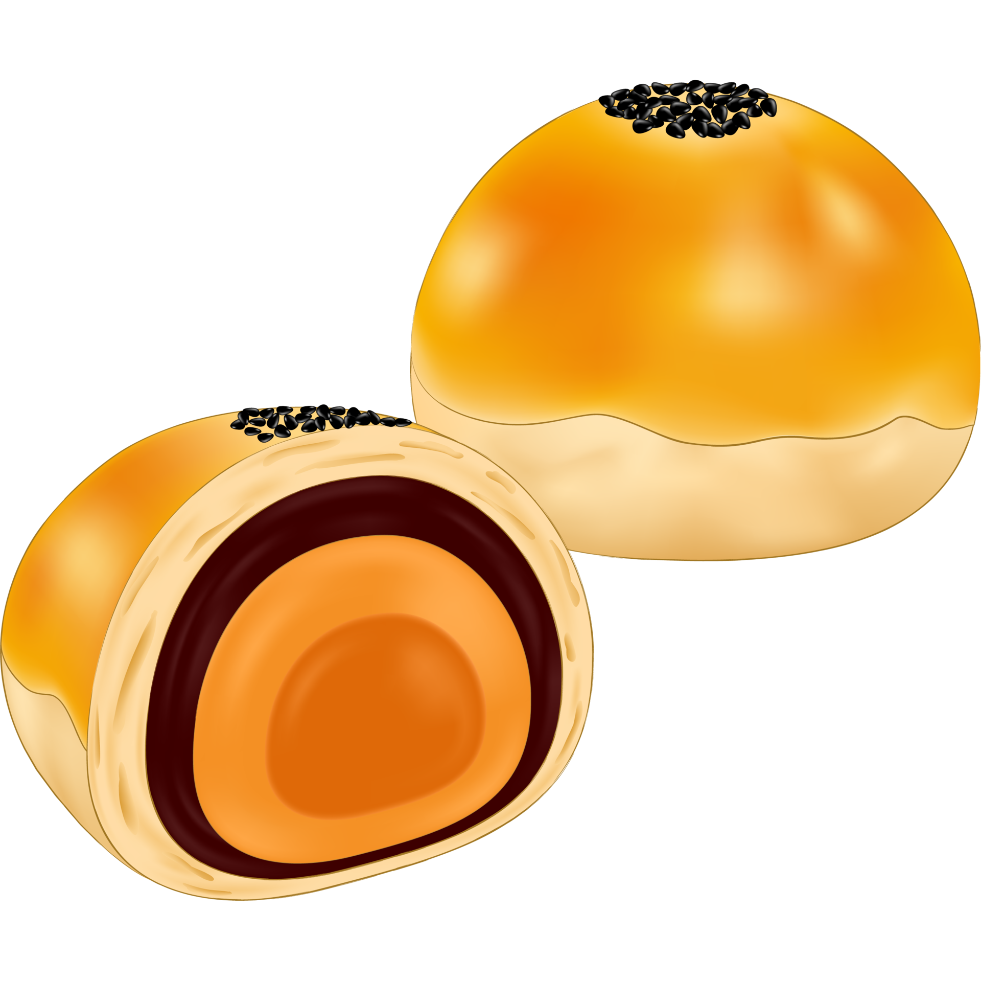 Asian Traditional Food Egg Yolk Pastry Filled With Egg Yolk Mid Autumn asian-traditional-food-egg-yolk-pastry-filled-with-egg-yolk-mid-autumn