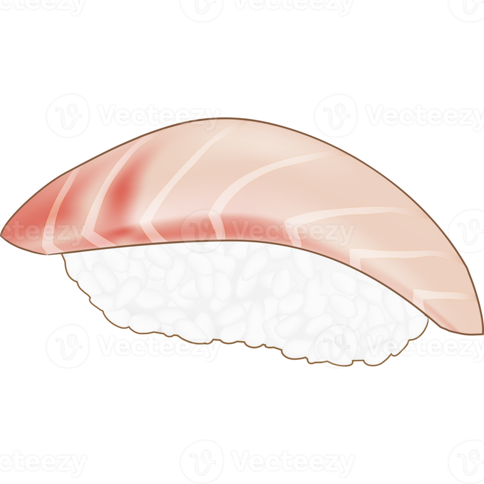 japonês cauda amarela peixe Sushi png