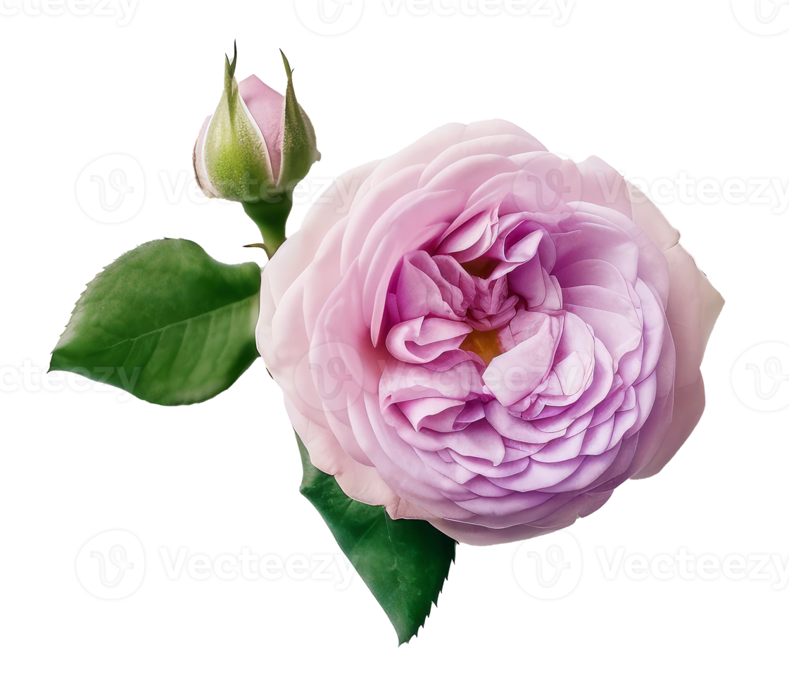 Rose flower isolated. png