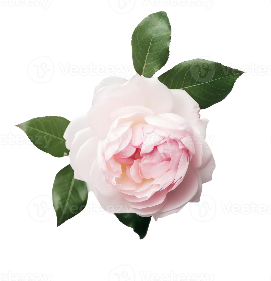Rose flower isolated. png