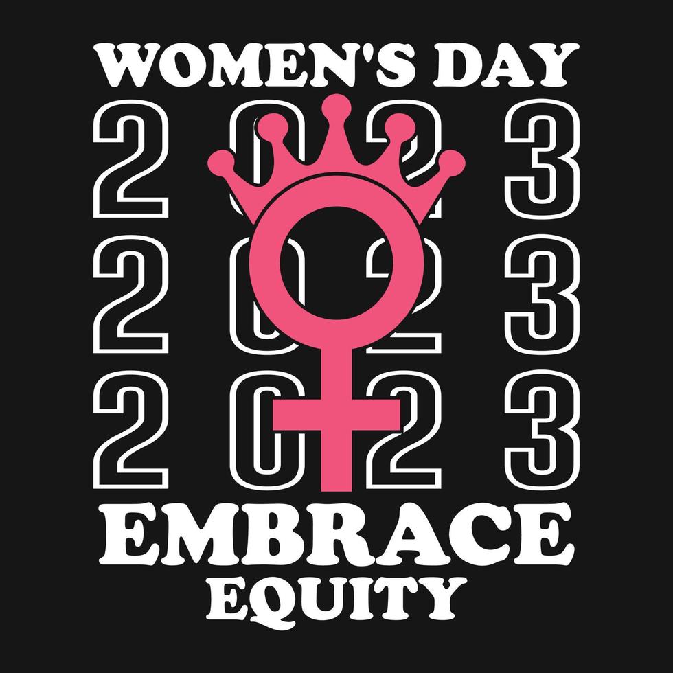 Women's Day Feminist Vector T-shirt Design