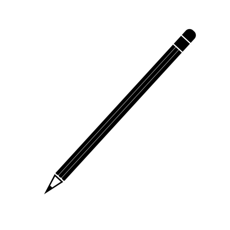 Pencil icon, vector isolated illustration