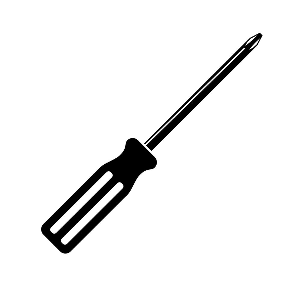 Vector illustration of crosshead screwdriver