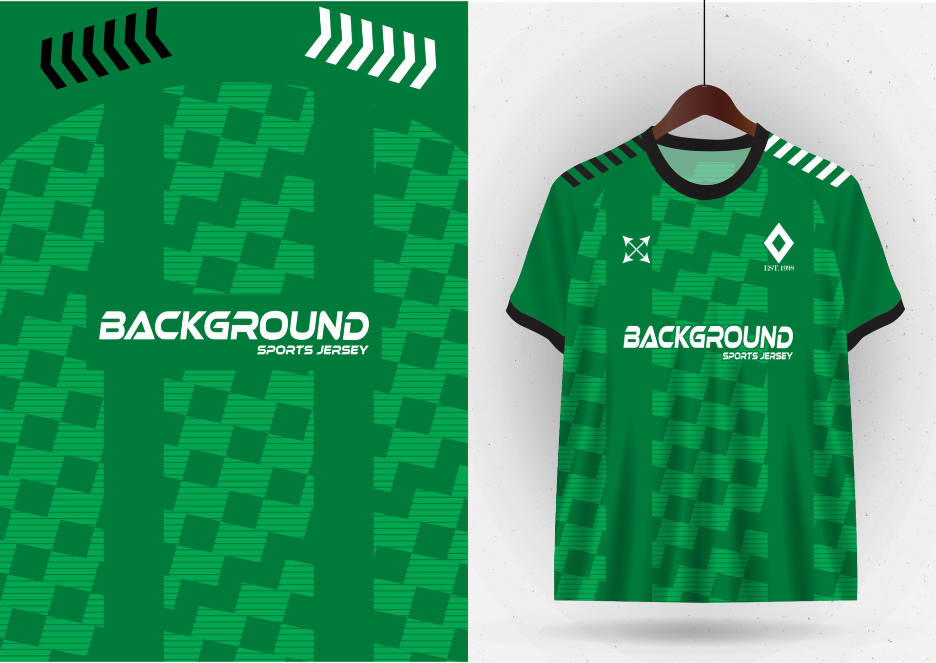 Tshirt Sport Vector Design Template Soccer Jersey Mockup For