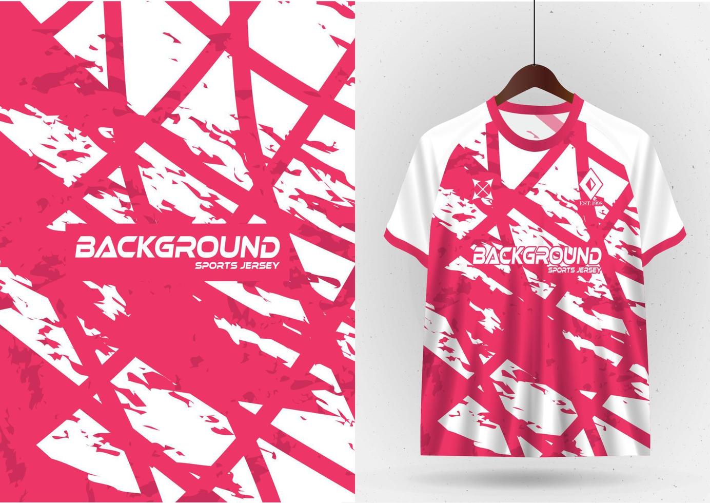 Mockup T-shirt sport design template, soccer jersey mockup for soccer club. Uniform front and back view vector