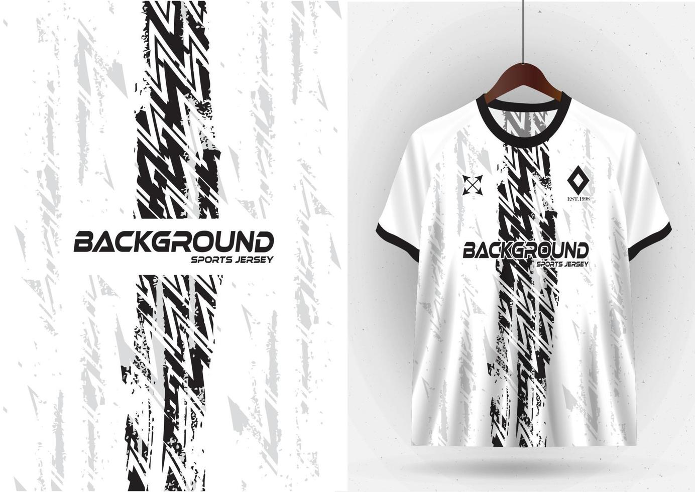 Mockup T-shirt sport design template, soccer jersey mockup for soccer club. Uniform front and back view vector