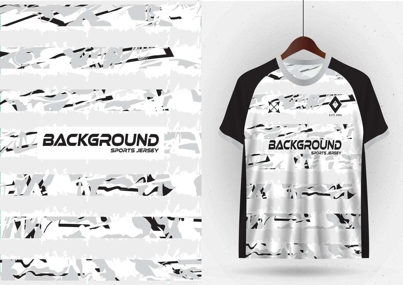 Mockup T-shirt sport design template, soccer jersey mockup for soccer club. Uniform front and back view vector