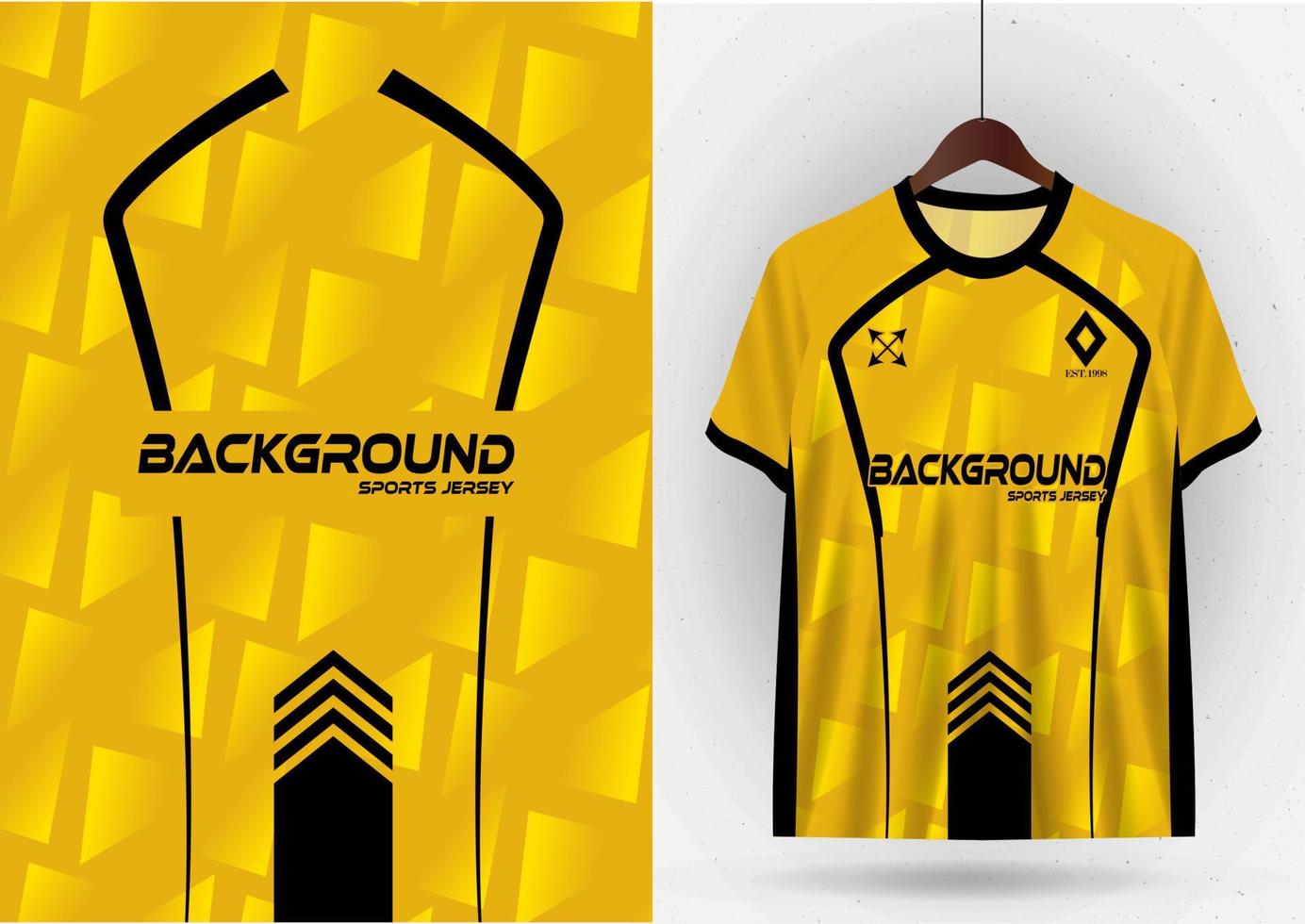 Mockup T-shirt sport design template, soccer jersey mockup for soccer club. Uniform front and back view vector