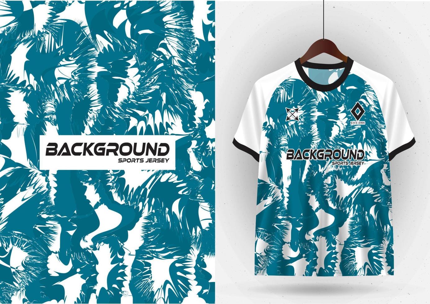 Mockup T-shirt sport design template, soccer jersey mockup for soccer club. Uniform front and back view vector