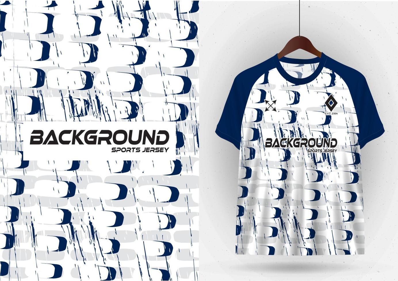 Mockup T-shirt sport design template, soccer jersey mockup for soccer club. Uniform front and back view vector