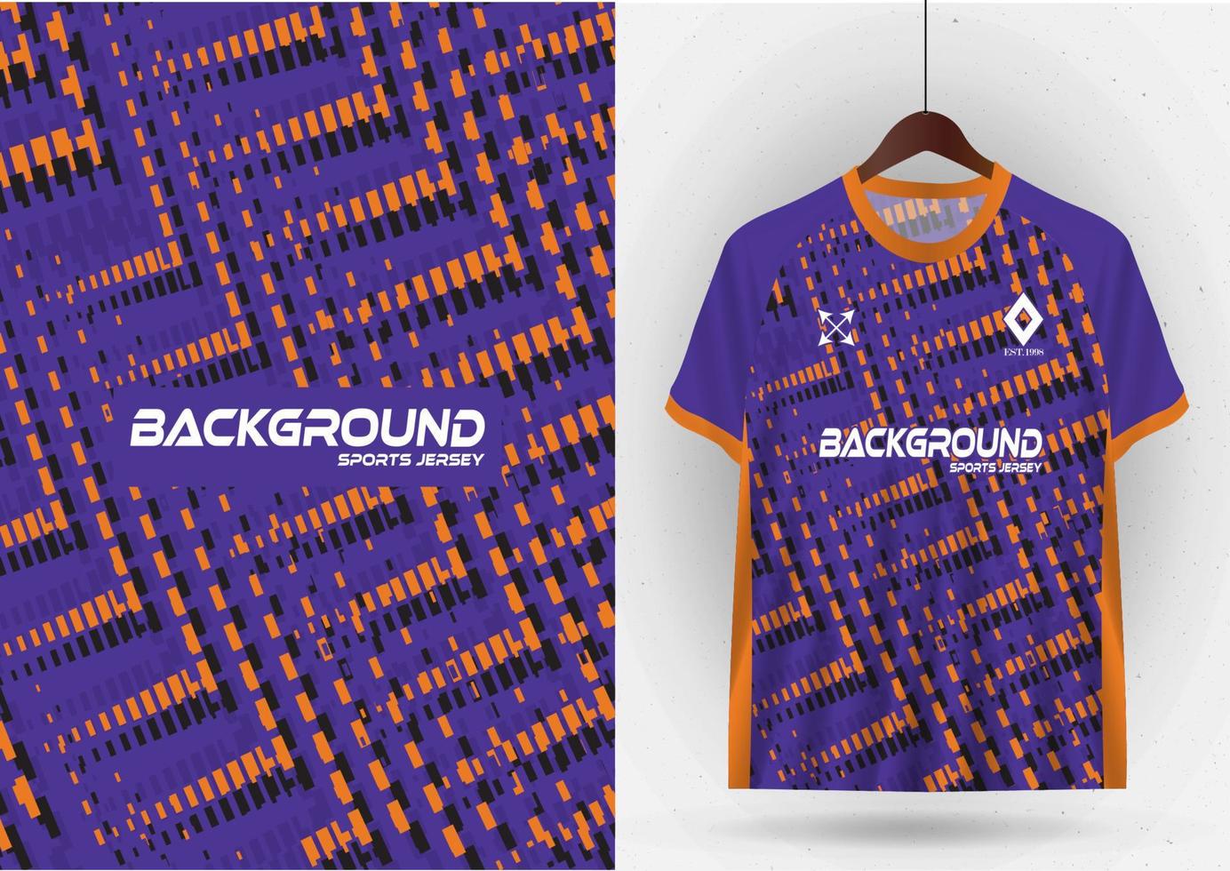Mockup T-shirt sport design template, soccer jersey mockup for soccer club. Uniform front and back view vector