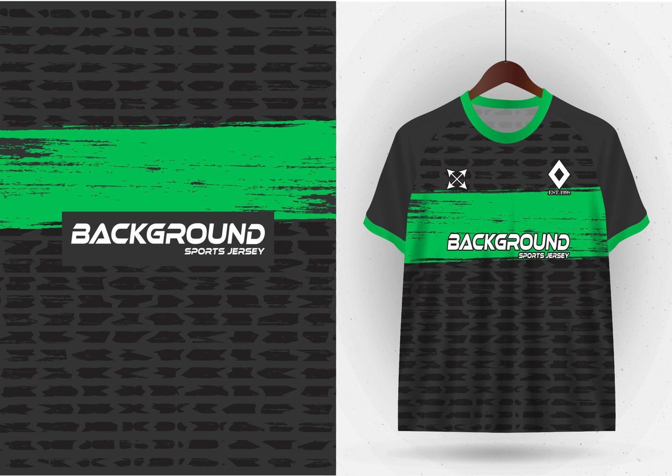 Mockup T-shirt sport design template, soccer jersey mockup for soccer club. Uniform front and back view vector