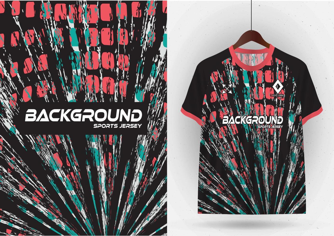Mockup T-shirt sport design template, soccer jersey mockup for soccer club. Uniform front and back view vector