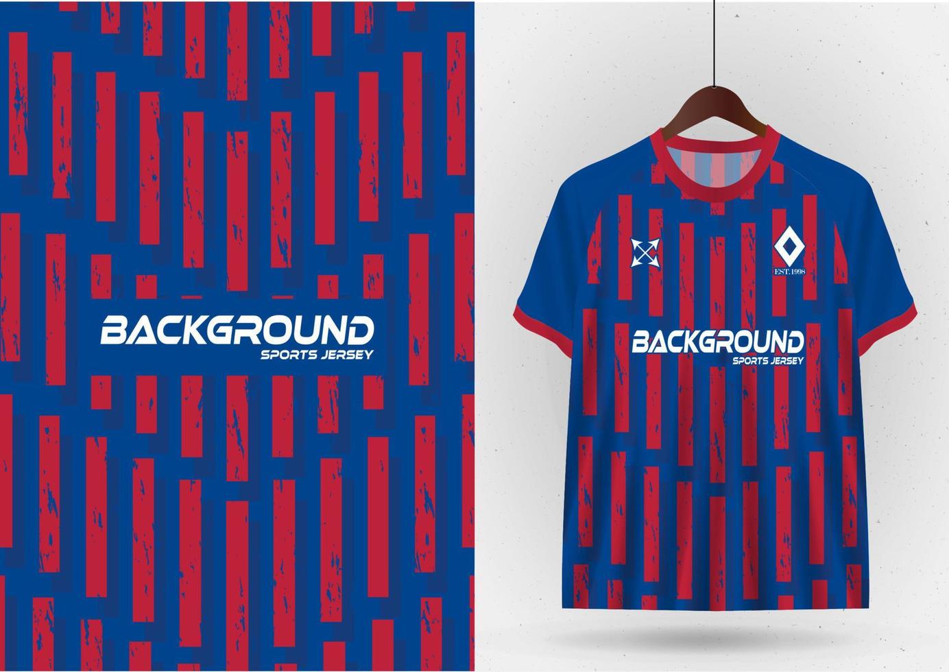 Mockup T-shirt sport design template, soccer jersey mockup for soccer club. Uniform front and back view vector