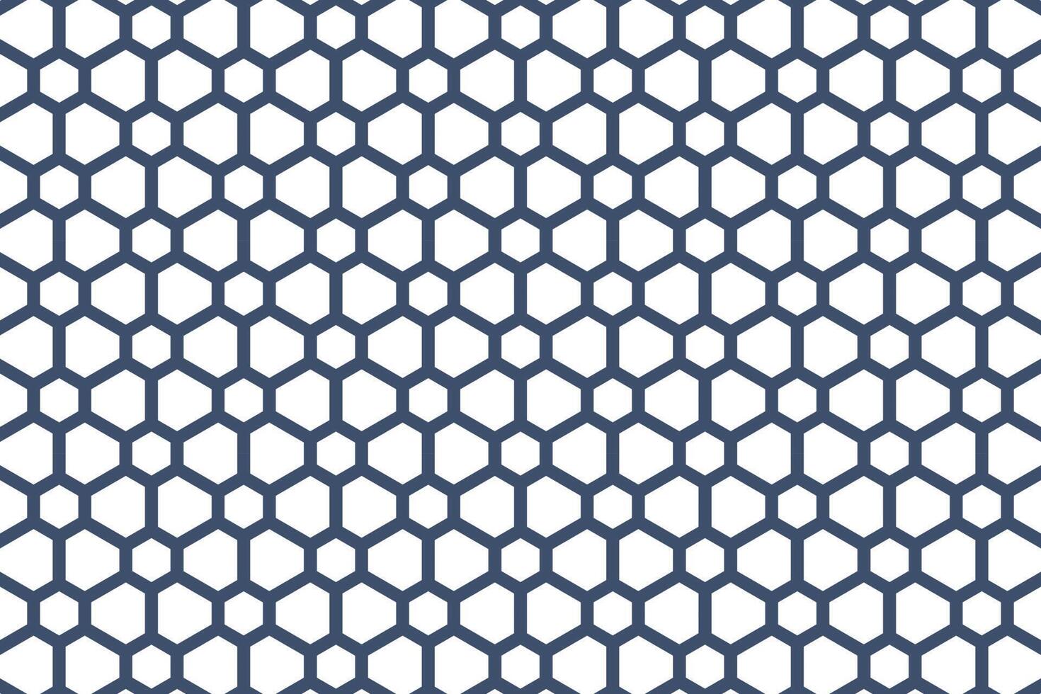 abstract pattern in hex blue color vector
