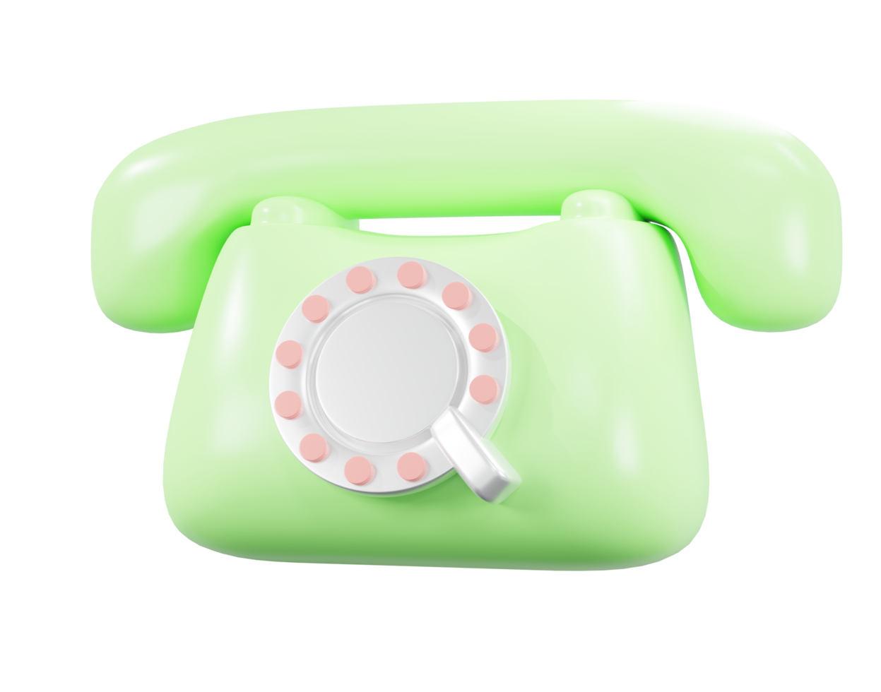 3d rendering Classic Phone minimal png