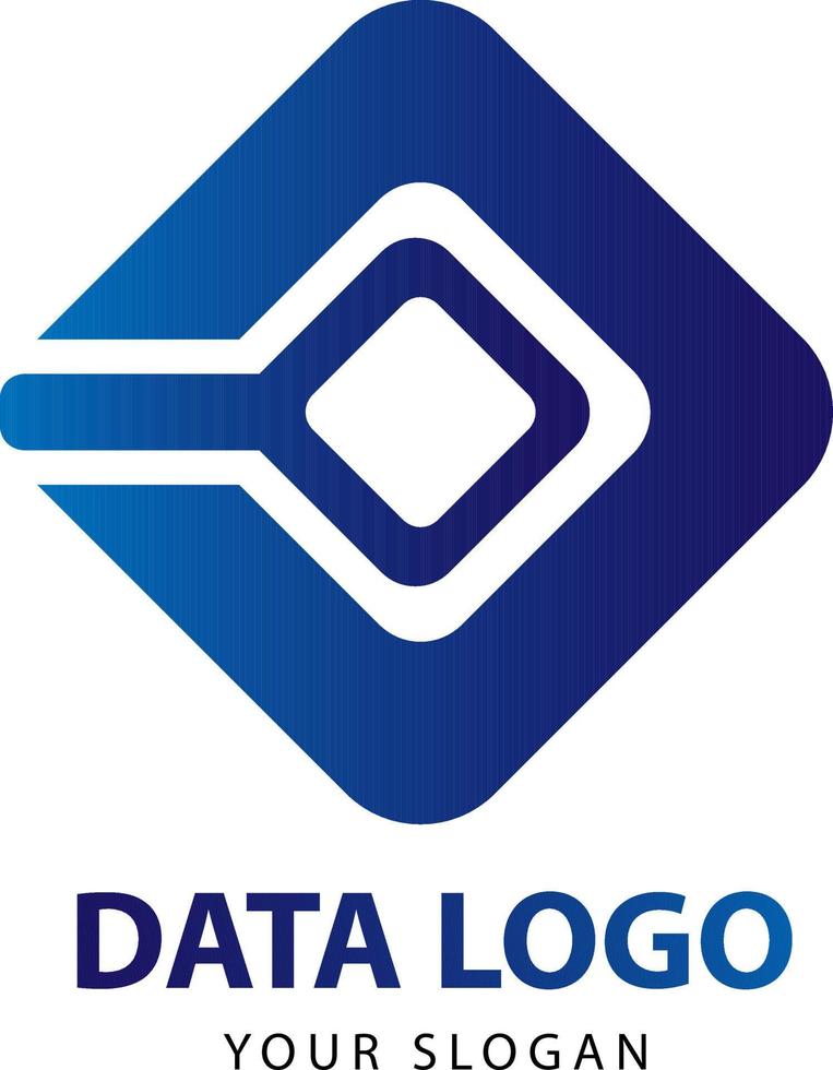 unique and iconic simple data logo. data logo vector