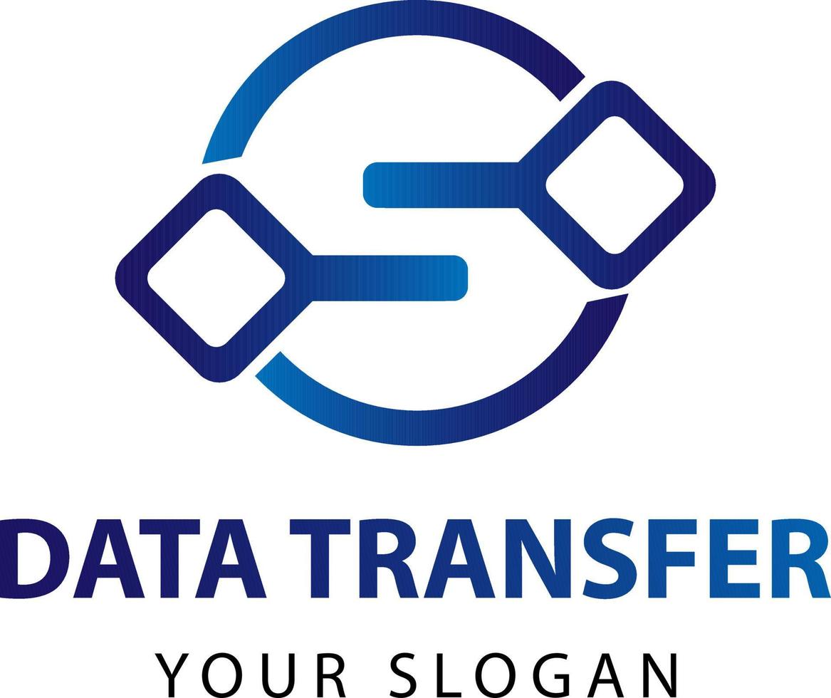 data transfer logo. data logo vector