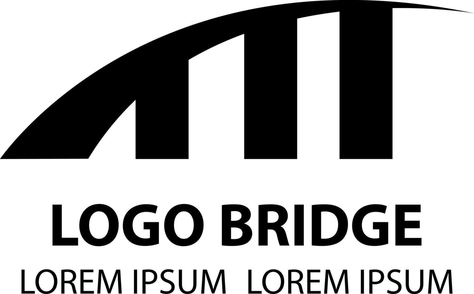bridge book simple vector logo