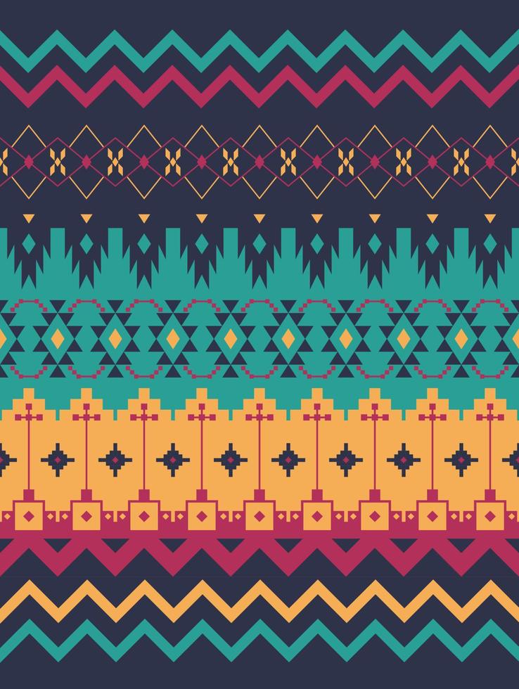 Pattern seamless background vector aztec style. fabric pattern aztec design.