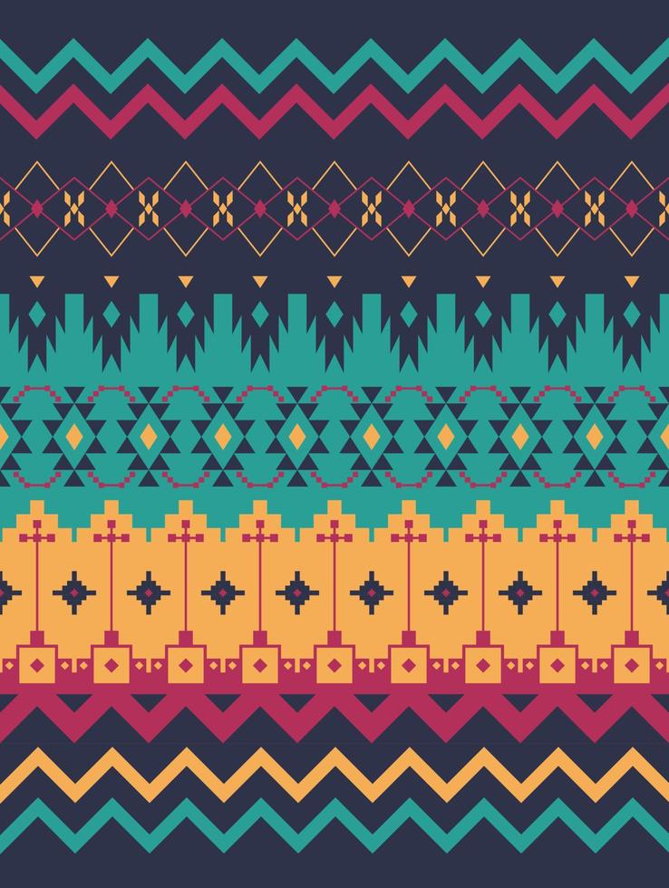 Pattern seamless background vector aztec style. fabric pattern aztec design.