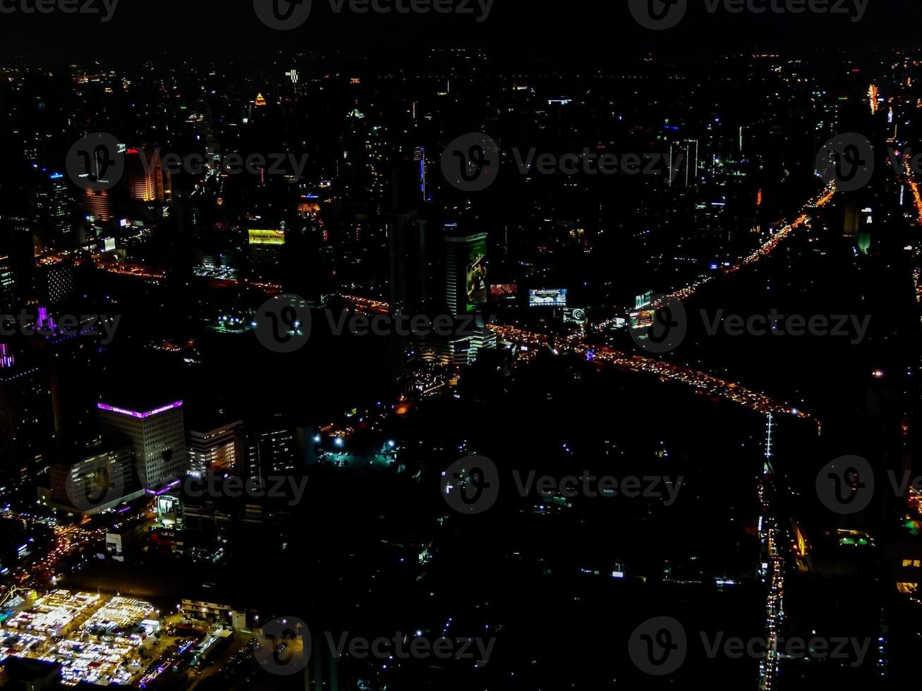 Aerial view of Bangkok, Thailand photo
