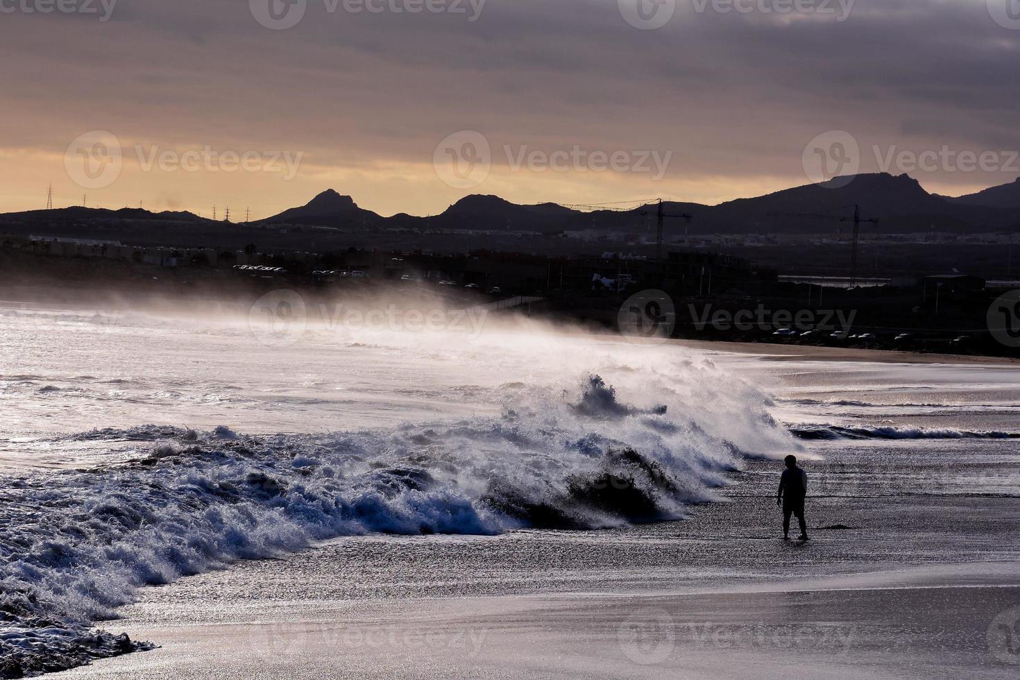 Waves in the ocean photo