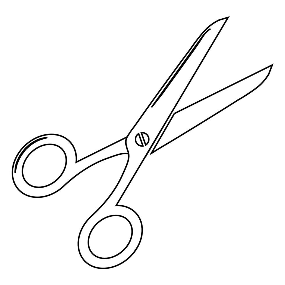Scissors icon or logo isolated sign symbol vector illustration