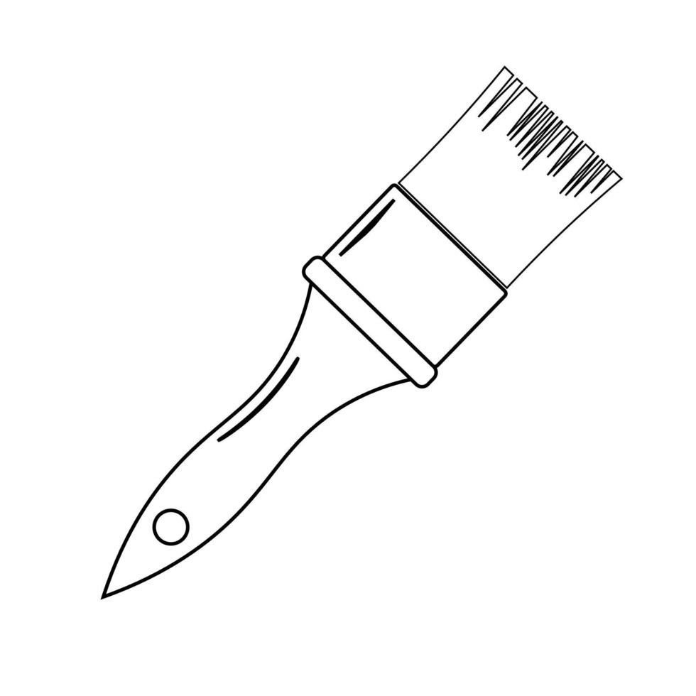 Paint brush vector icon popular and simple flat symbol for web and graphic, mobile app, logo