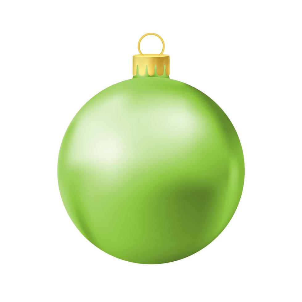 Green Christmas tree ball vector