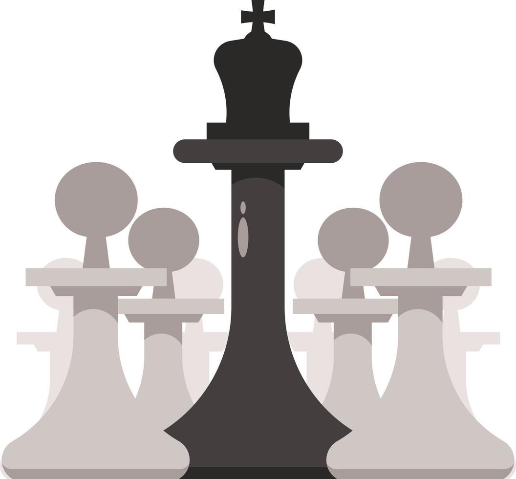 Chess Pieces, Vector Clip Art, Isolated On Transparent Background.