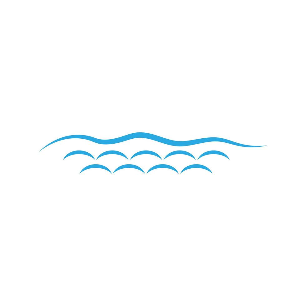 Water wave icon vector