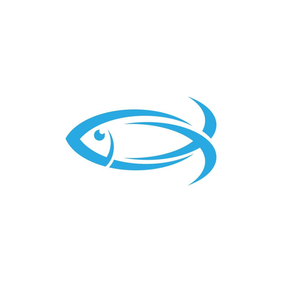 Fish logo template vector