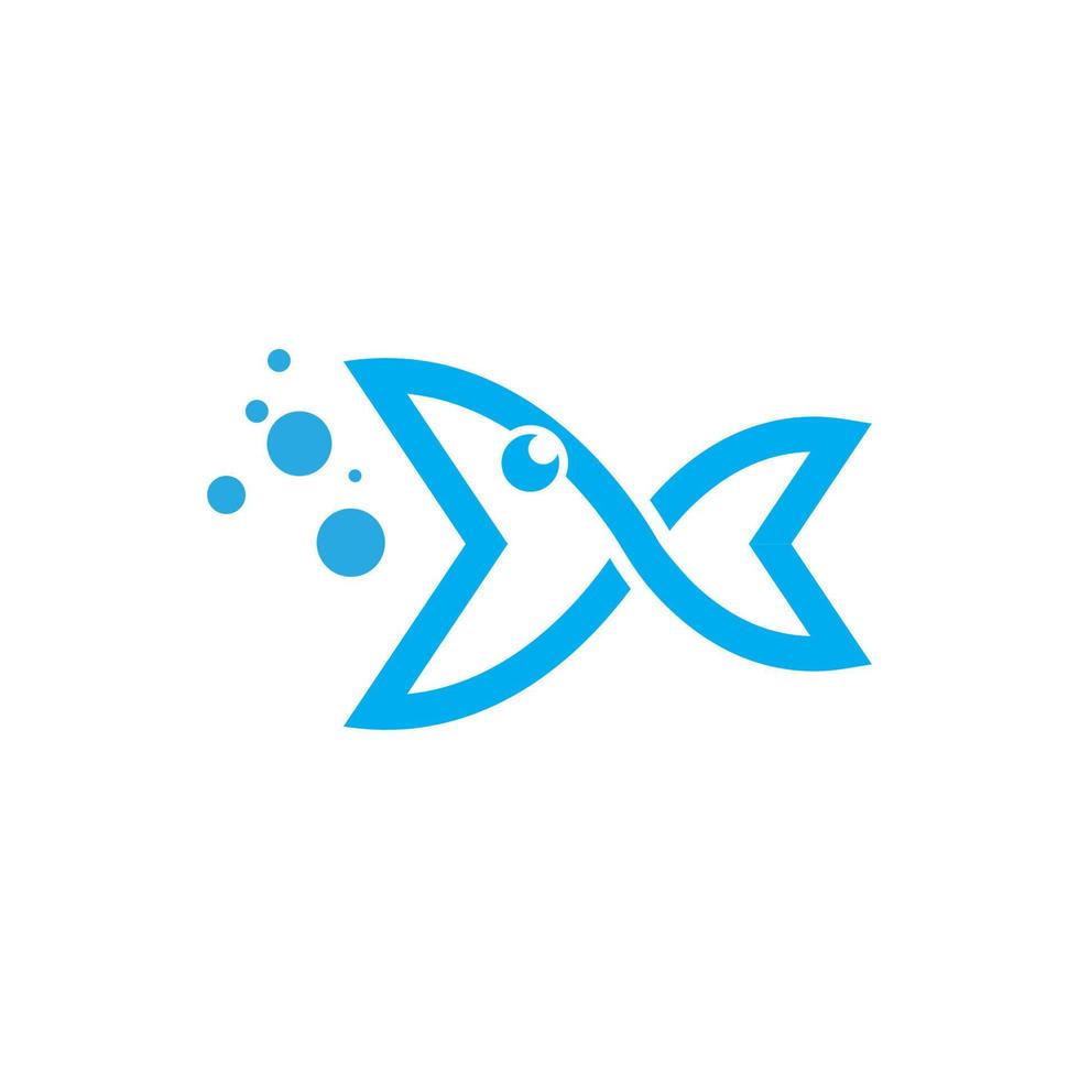 plantilla de logotipo de pescado vector