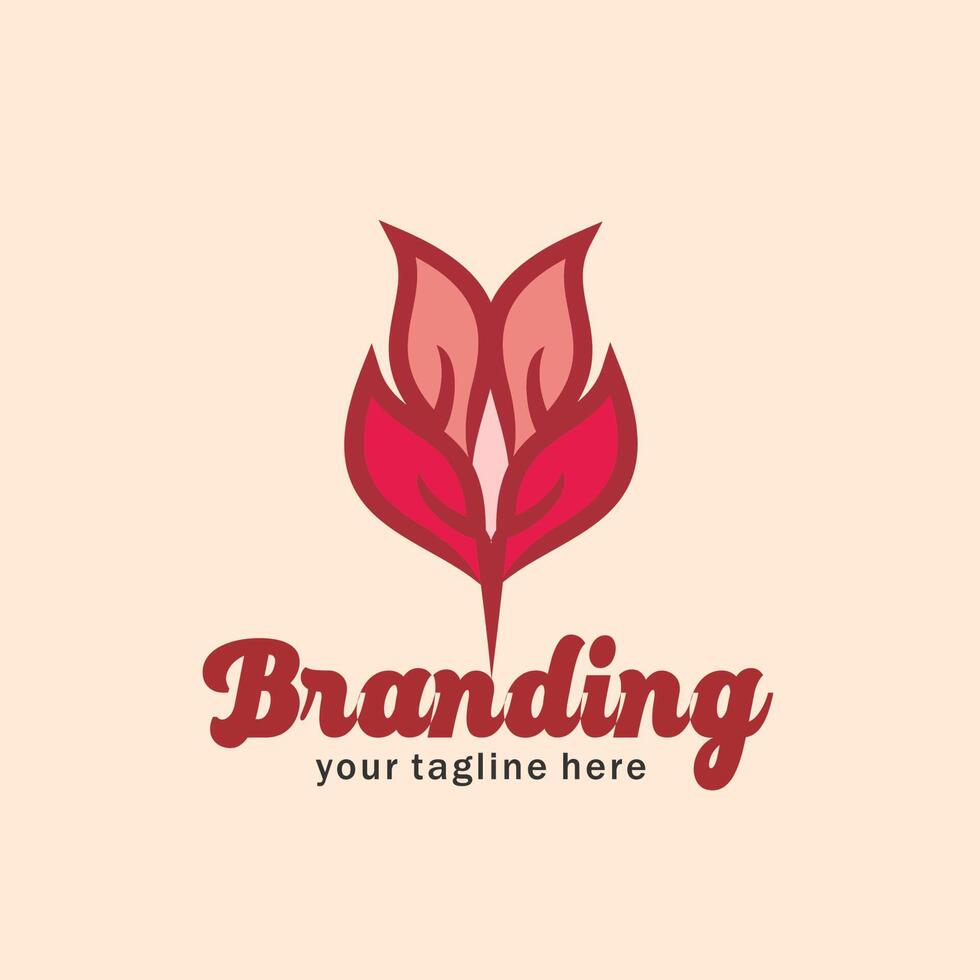 pink abstract flower logo design 22208828 Vector Art at Vecteezy