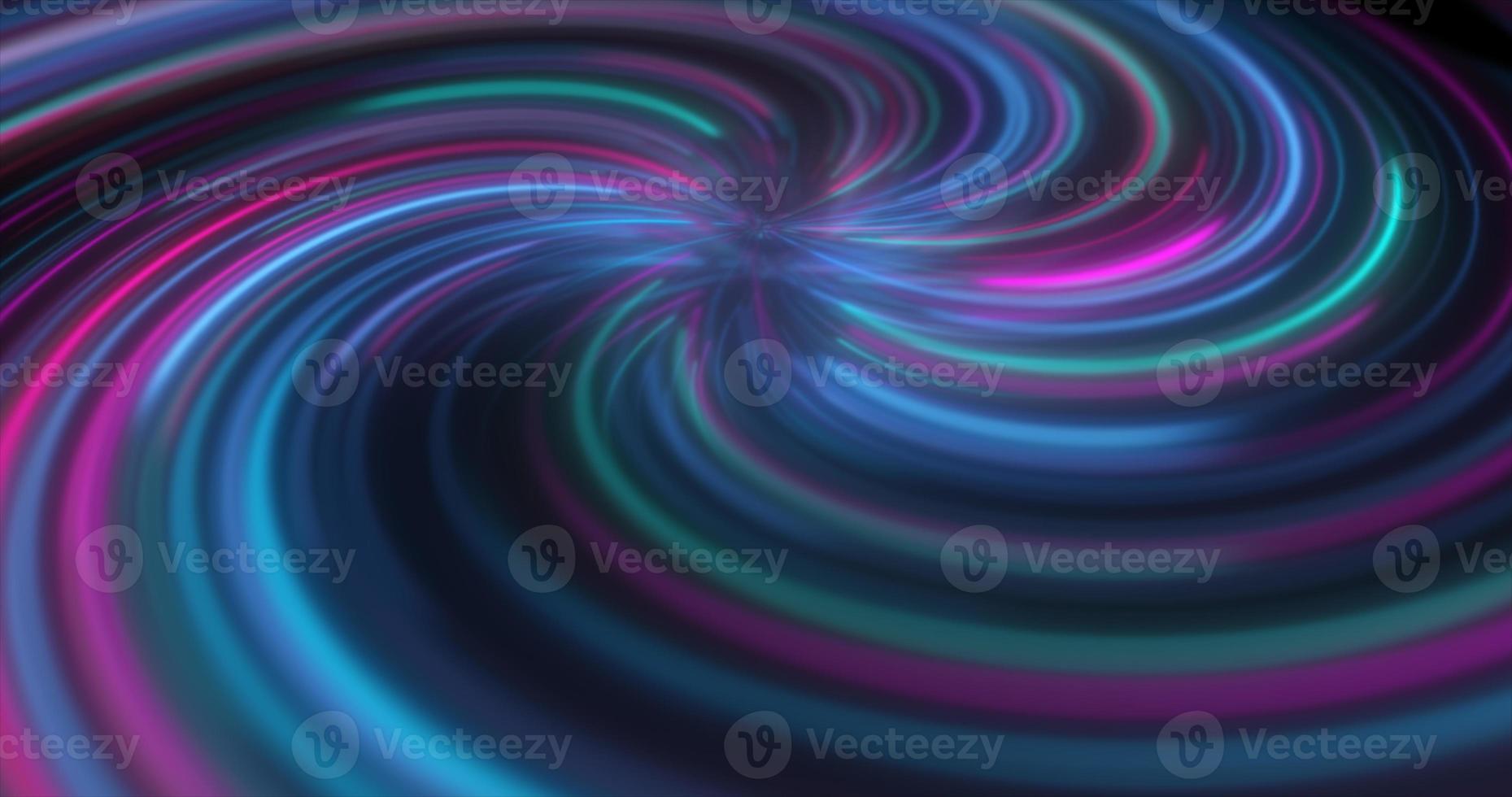 Abstract purple and blue multicolored glowing bright twisted swirling lines abstract background photo