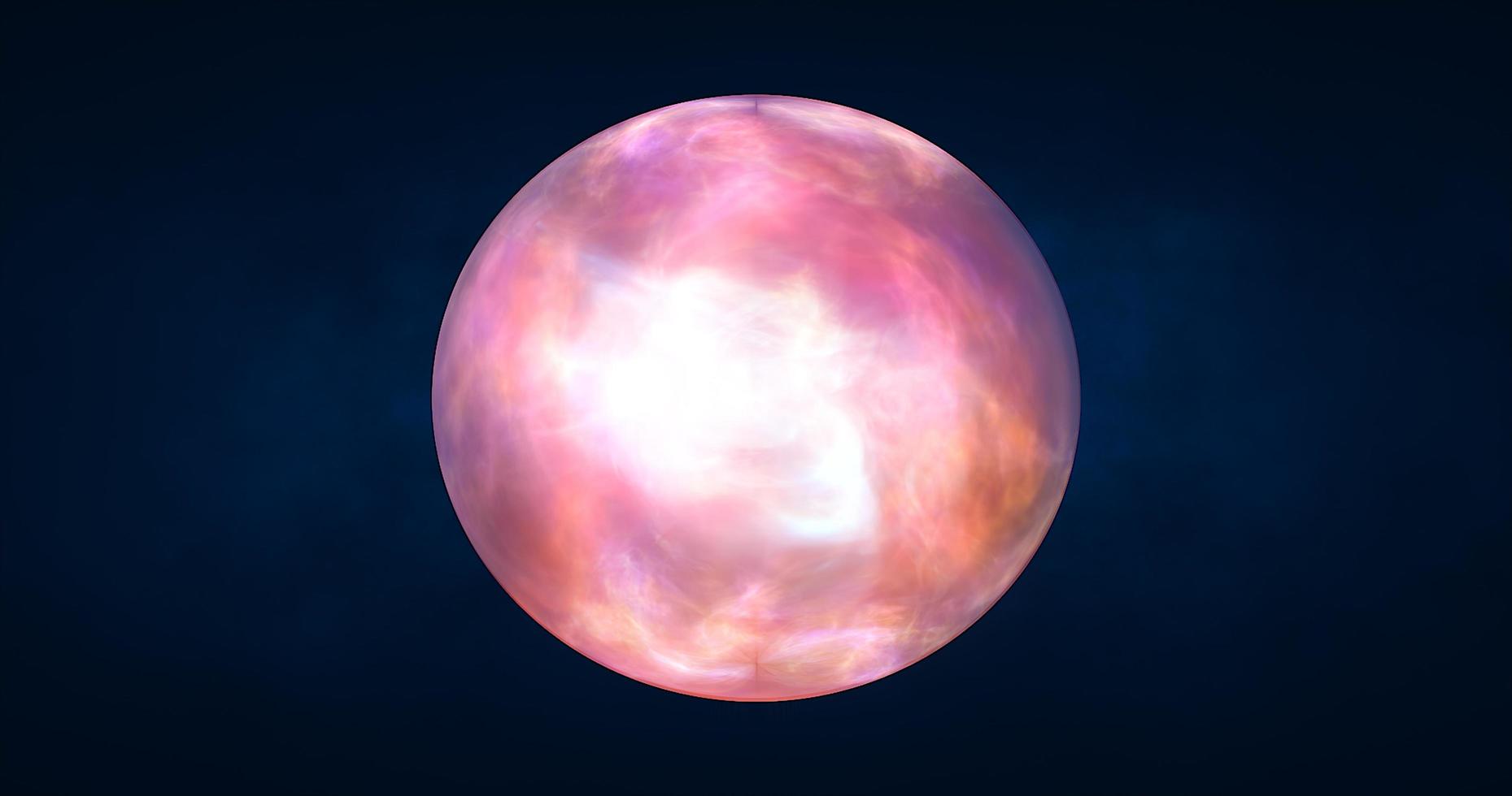 Abstract ball sphere planet iridescent energy transparent glass magic with energy waves in the core abstract background photo