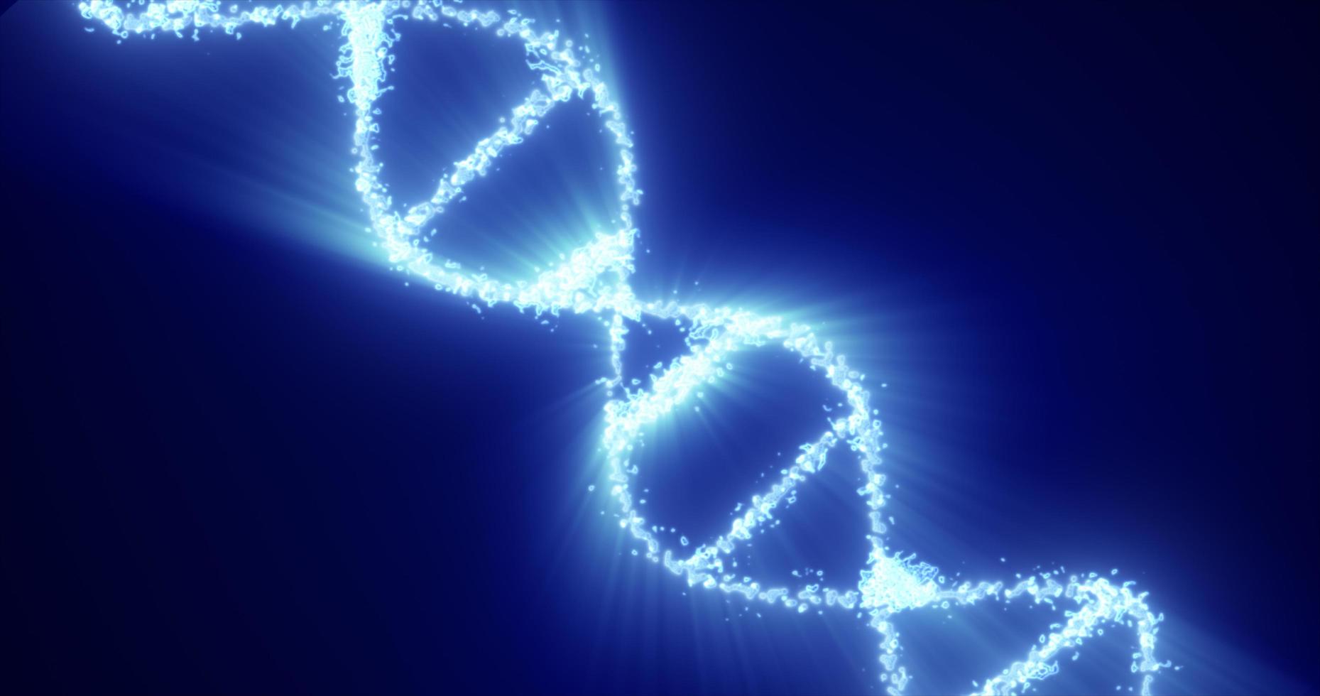 Abstract blue glowing energy spiral dna scientific futuristic high tech background photo