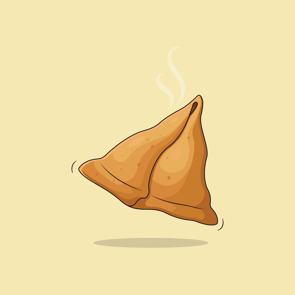 samosa plano vector Pro descargar