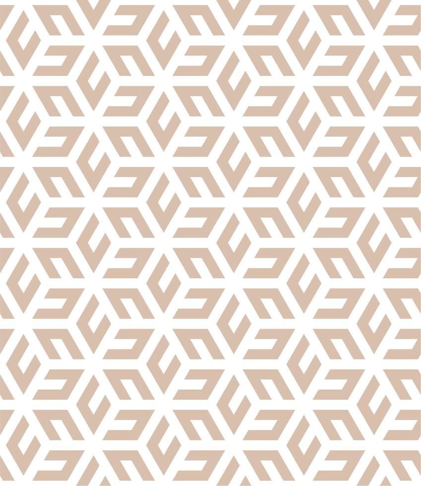 A geometric pattern that is beige and brown vector